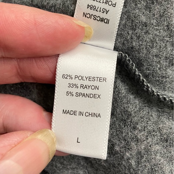 Cuddl Duds long sleeve color block polo - Picture 5 of 9